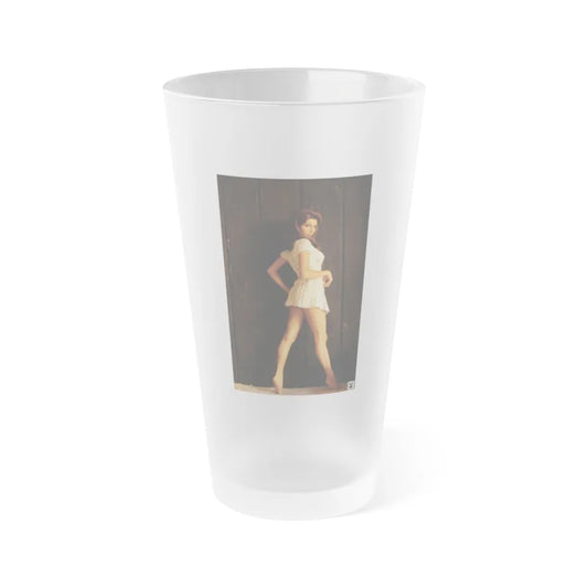 Victoria Vetri #04 (Vintage Female Icon) Frosted Pint Glass 16oz-16oz-Frosted-Go Mug Yourself