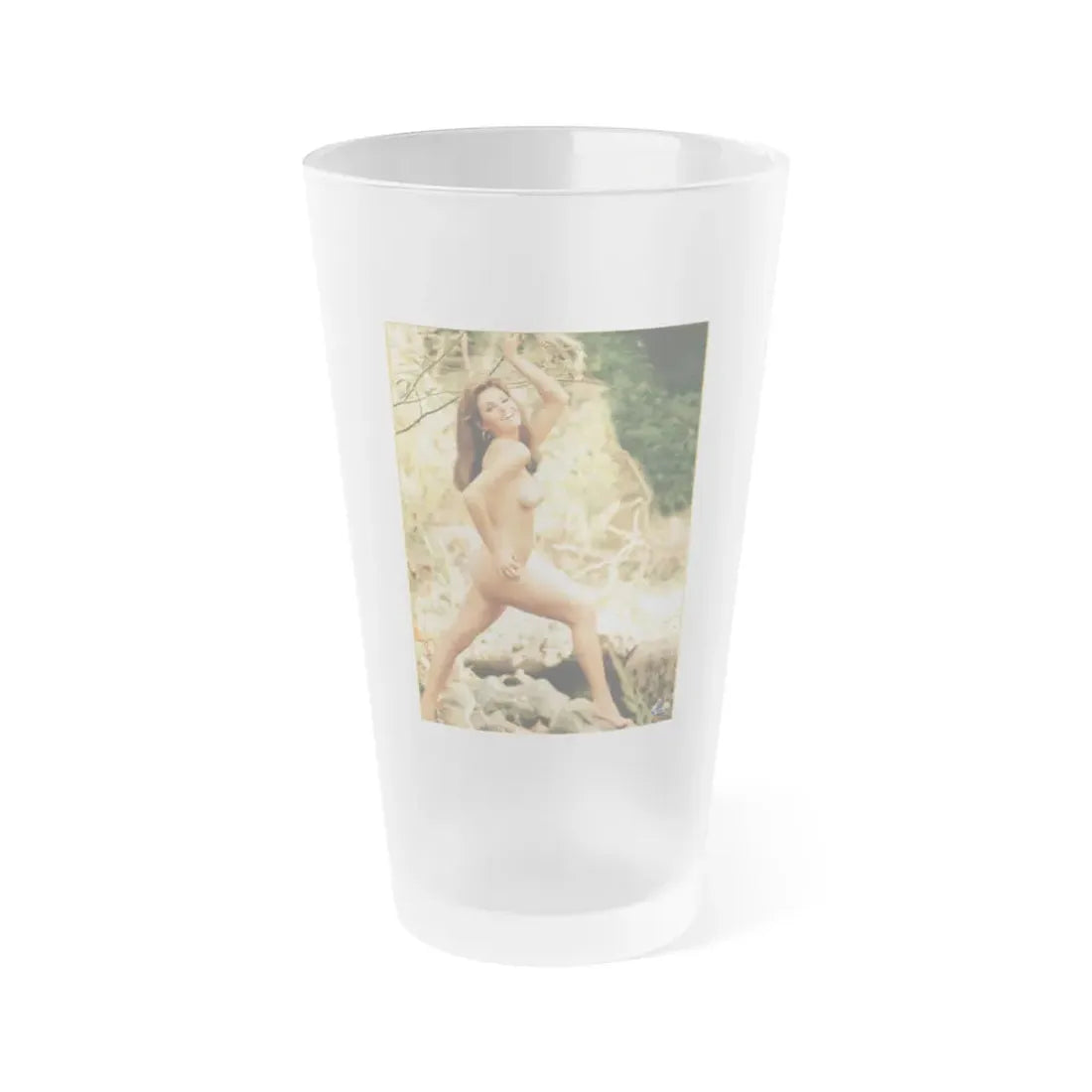 Victoria Vetri #101 - Nude (Vintage Female Icon) Frosted Pint Glass 16oz 16oz Frosted - Go Mug Yourself