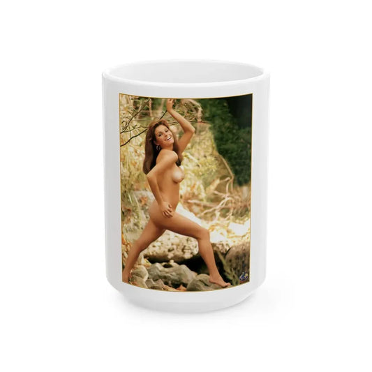 Victoria Vetri #101 - Nude (Vintage Female Icon) White Coffee Mug 15oz - Go Mug Yourself
