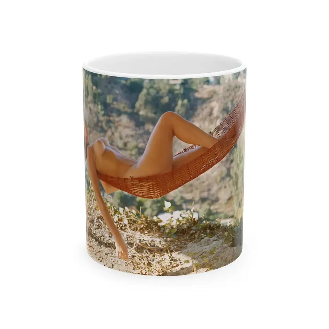Victoria Vetri #103 - Nude (Vintage Female Icon) White Coffee Mug 11oz - Go Mug Yourself