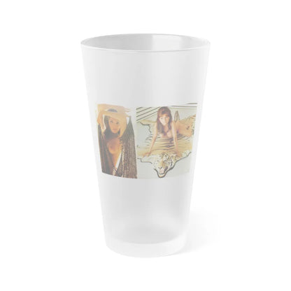 Victoria Vetri #105 - Topless (Vintage Female Icon) Frosted Pint Glass 16oz-16oz-Frosted-Go Mug Yourself