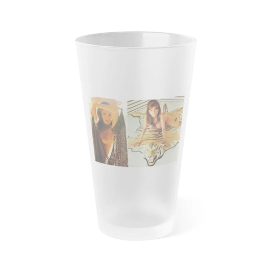Victoria Vetri #105 - Topless (Vintage Female Icon) Frosted Pint Glass 16oz-16oz-Frosted-Go Mug Yourself