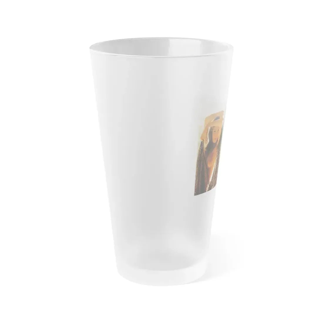 Victoria Vetri #105 - Topless (Vintage Female Icon) Frosted Pint Glass 16oz - Go Mug Yourself