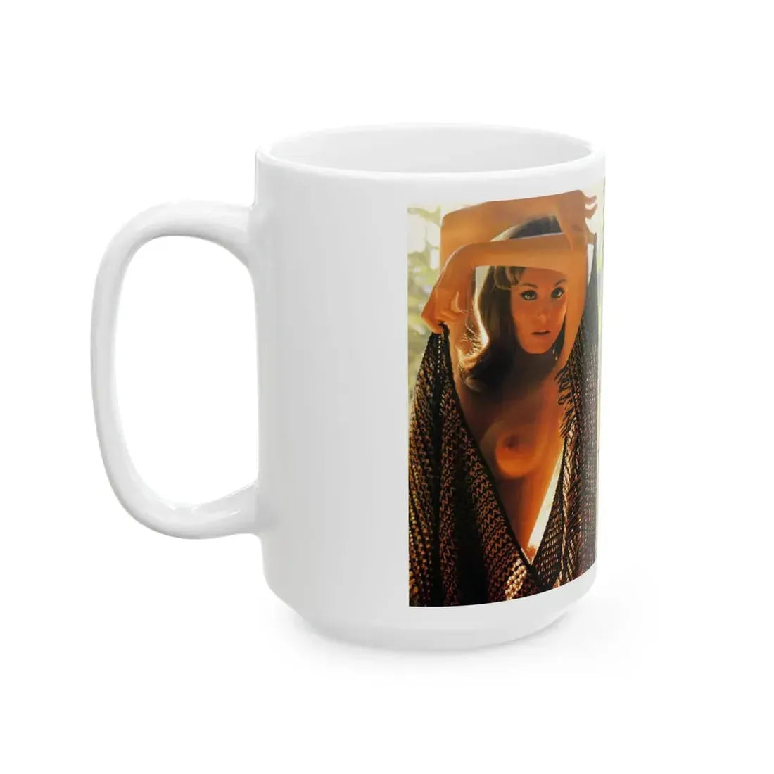 Victoria Vetri #105 - Topless (Vintage Female Icon) White Coffee Mug - Go Mug Yourself