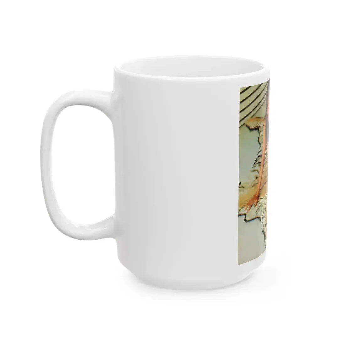 Victoria Vetri #108 - Topless (Vintage Female Icon) White Coffee Mug - Go Mug Yourself