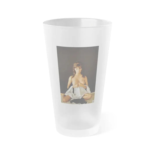 Victoria Vetri #109 - Topless (Vintage Female Icon) Frosted Pint Glass 16oz 16oz Frosted - Go Mug Yourself