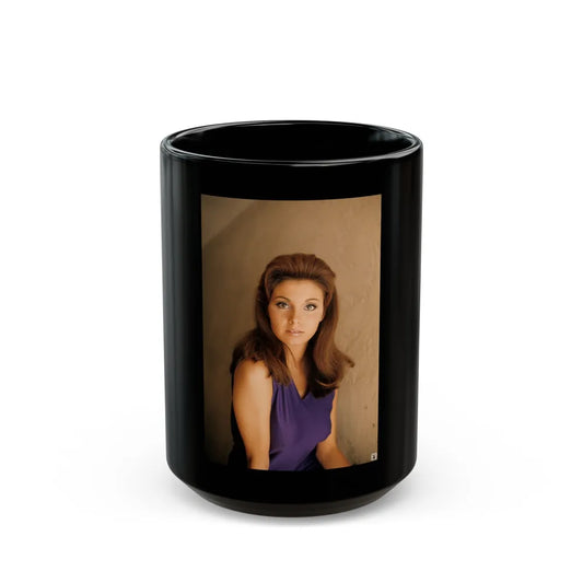 Victoria Vetri #112 (Vintage Female Icon) Black Coffee Mug-15oz-Go Mug Yourself