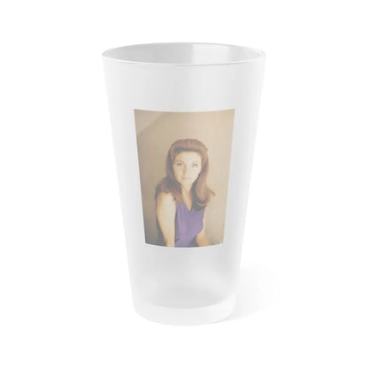 Victoria Vetri #112 (Vintage Female Icon) Frosted Pint Glass 16oz-16oz-Frosted-Go Mug Yourself