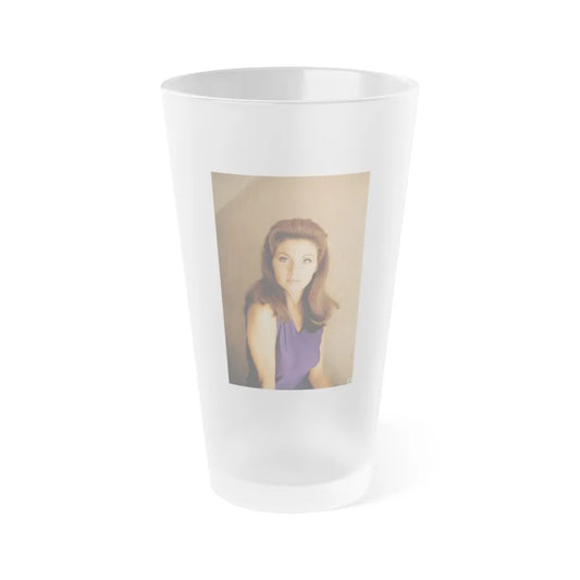 Victoria Vetri #112 (Vintage Female Icon) Frosted Pint Glass 16oz-16oz-Frosted-Go Mug Yourself