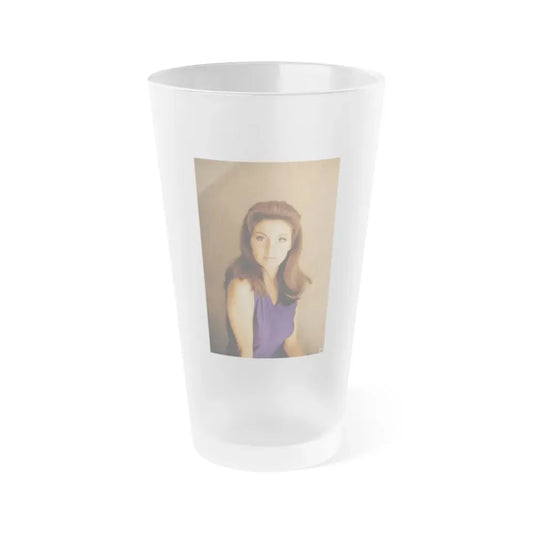 Victoria Vetri #112 (Vintage Female Icon) Frosted Pint Glass 16oz 16oz Frosted - Go Mug Yourself