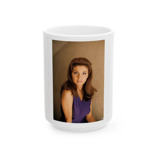 Victoria Vetri #112 (Vintage Female Icon) White Coffee Mug 15oz - Go Mug Yourself