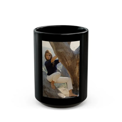 Victoria Vetri #113 (Vintage Female Icon) Black Coffee Mug 15oz - Go Mug Yourself