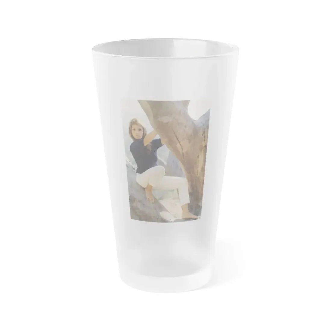 Victoria Vetri #113 (Vintage Female Icon) Frosted Pint Glass 16oz 16oz Frosted - Go Mug Yourself