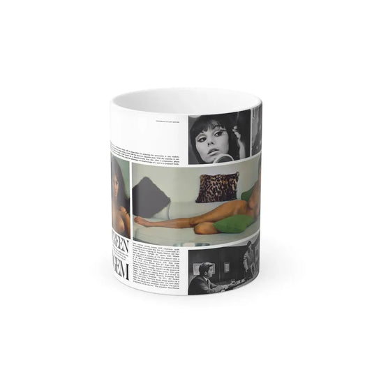 Victoria Vetri #125 - 2 Topless Photos (Vintage Female Icon) Color Changing Mug 11oz 11oz - Go Mug Yourself
