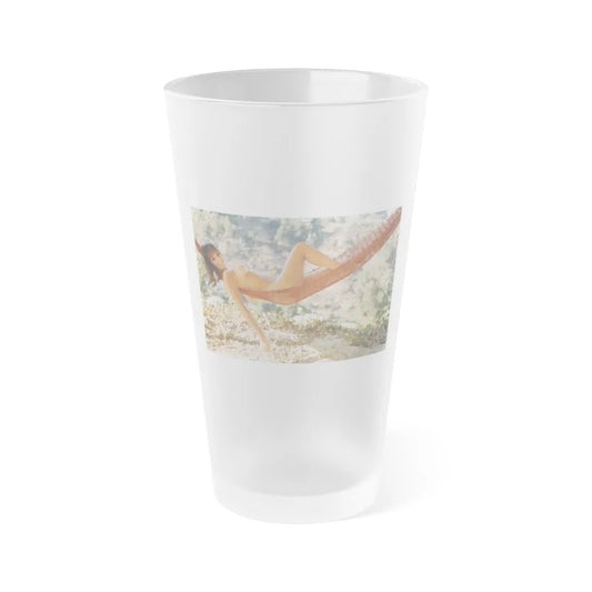 Victoria Vetri #129 - Topless (Vintage Female Icon) Frosted Pint Glass 16oz-16oz-Frosted-Go Mug Yourself