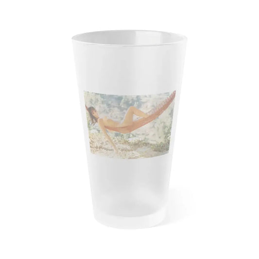 Victoria Vetri #129 - Topless (Vintage Female Icon) Frosted Pint Glass 16oz 16oz Frosted - Go Mug Yourself
