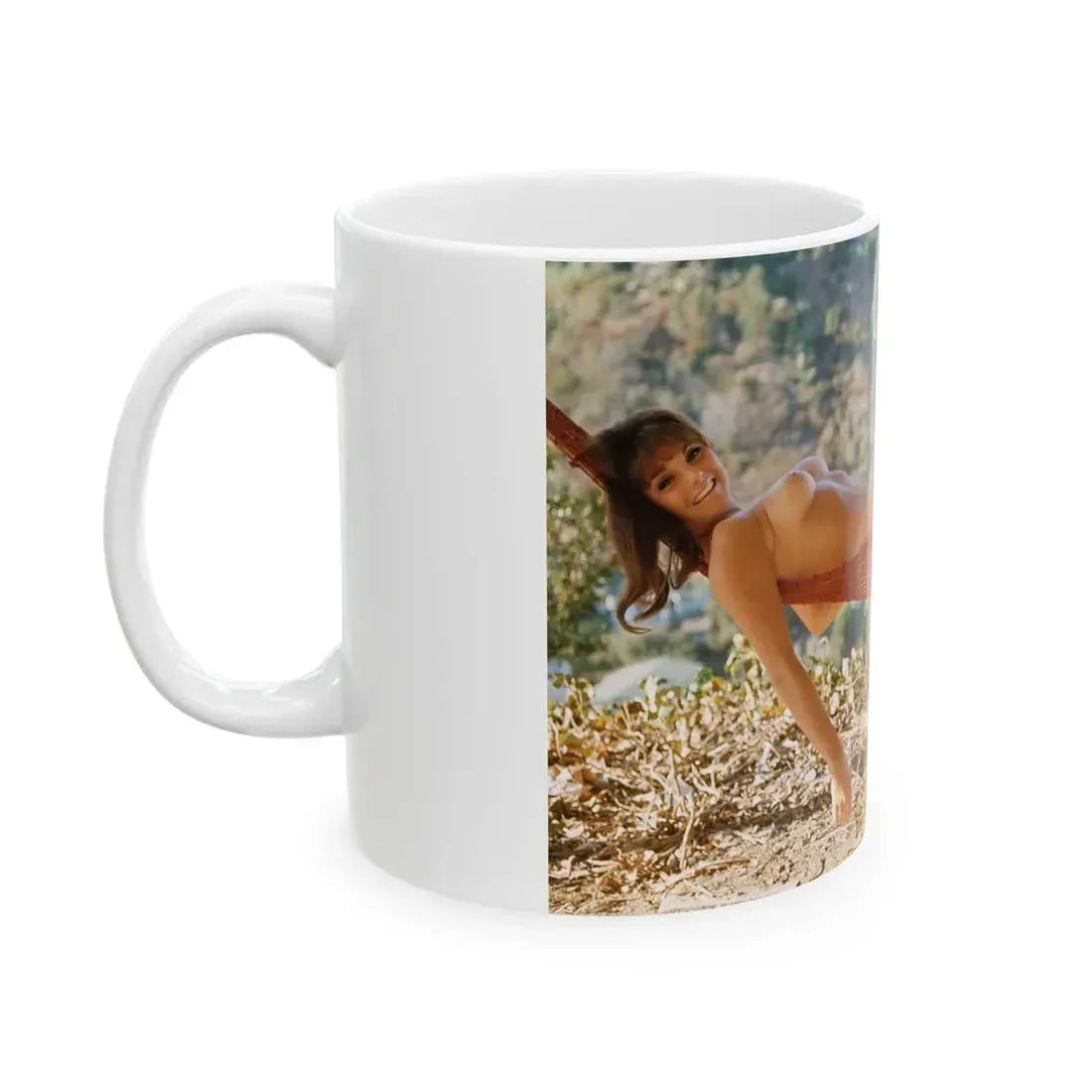 Victoria Vetri #129 - Topless (Vintage Female Icon) White Coffee Mug - Go Mug Yourself