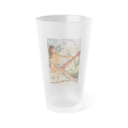 Victoria Vetri #131 - Topless (Vintage Female Icon) Frosted Pint Glass 16oz-16oz-Frosted-Go Mug Yourself