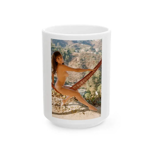 Victoria Vetri #131 - Topless (Vintage Female Icon) White Coffee Mug 15oz - Go Mug Yourself