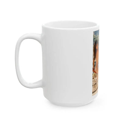 Victoria Vetri #131 - Topless (Vintage Female Icon) White Coffee Mug - Go Mug Yourself