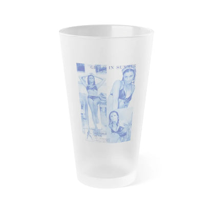 Victoria Vetri #133 - Japanese Pin-Up Poster (Vintage Female Icon) Frosted Pint Glass 16oz-16oz-Frosted-Go Mug Yourself
