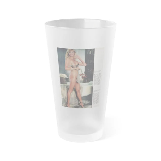 Victoria Vetri #135 - Sexiest Playboy Centerfolds of 60's from Playboy Magazine (Vintage Female Icon) Frosted Pint Glass 16oz-16oz-Frosted-Go Mug Yourself