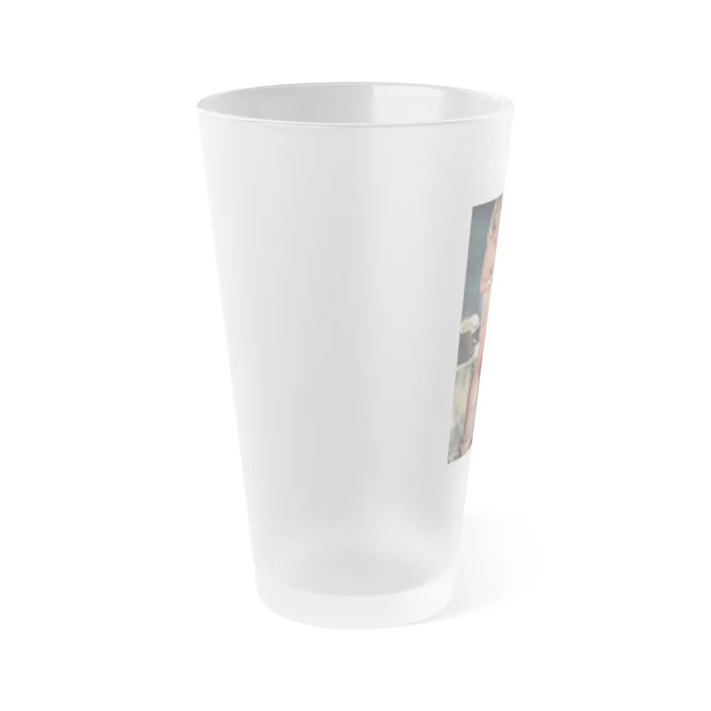 Victoria Vetri #135 - Sexiest Playboy Centerfolds of 60's from Playboy Magazine (Vintage Female Icon) Frosted Pint Glass 16oz-Go Mug Yourself