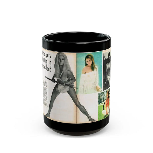 Victoria Vetri #136 (Vintage Female Icon) Black Coffee Mug-15oz-Go Mug Yourself