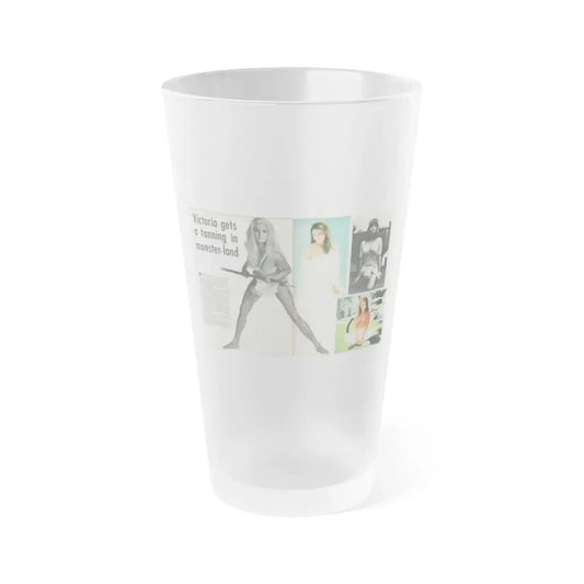 Victoria Vetri #136 (Vintage Female Icon) Frosted Pint Glass 16oz 16oz Frosted - Go Mug Yourself