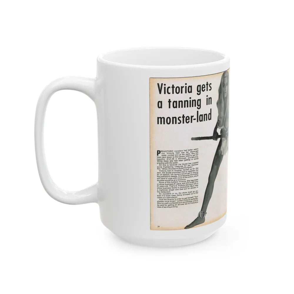 Victoria Vetri #136 (Vintage Female Icon) White Coffee Mug-Go Mug Yourself