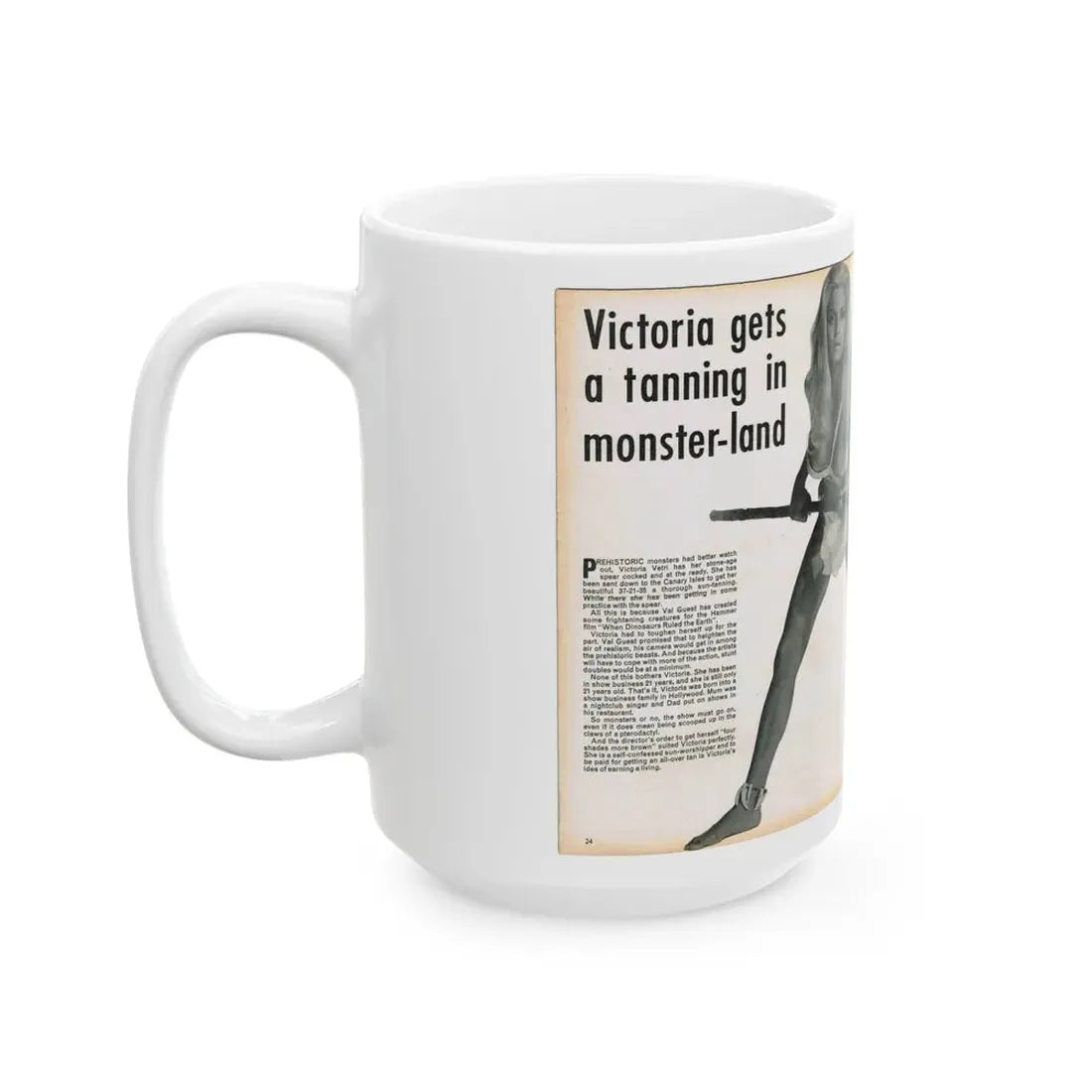 Victoria Vetri #136 (Vintage Female Icon) White Coffee Mug - Go Mug Yourself