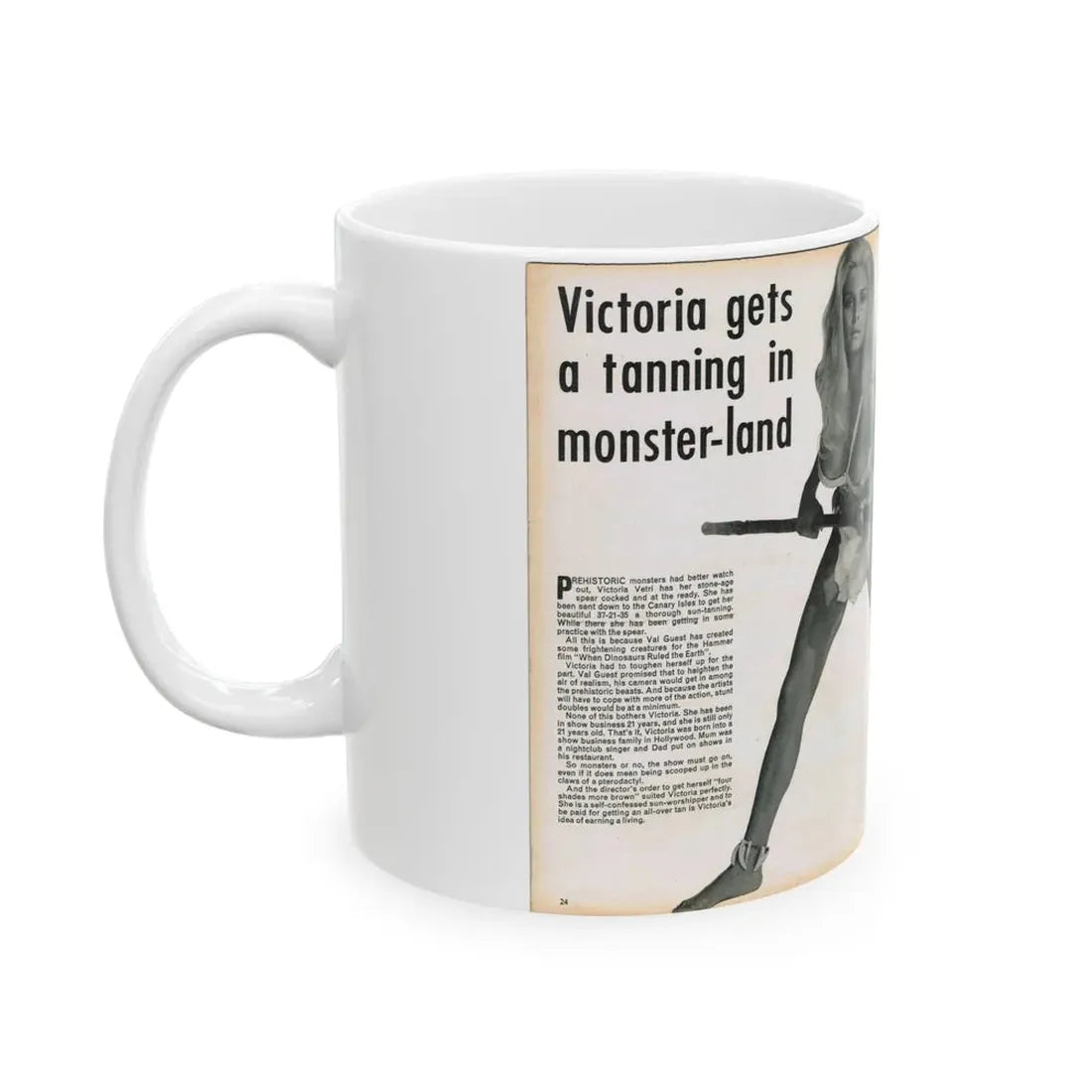 Victoria Vetri #136 (Vintage Female Icon) White Coffee Mug - Go Mug Yourself