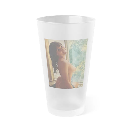Victoria Vetri #137 (Vintage Female Icon) Frosted Pint Glass 16oz-16oz-Frosted-Go Mug Yourself