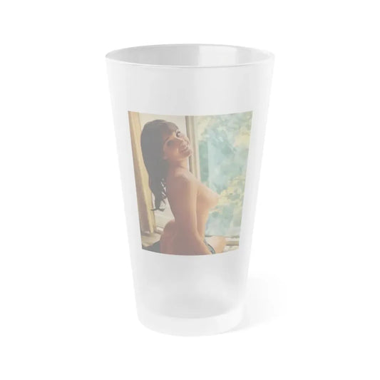 Victoria Vetri #137 (Vintage Female Icon) Frosted Pint Glass 16oz 16oz Frosted - Go Mug Yourself