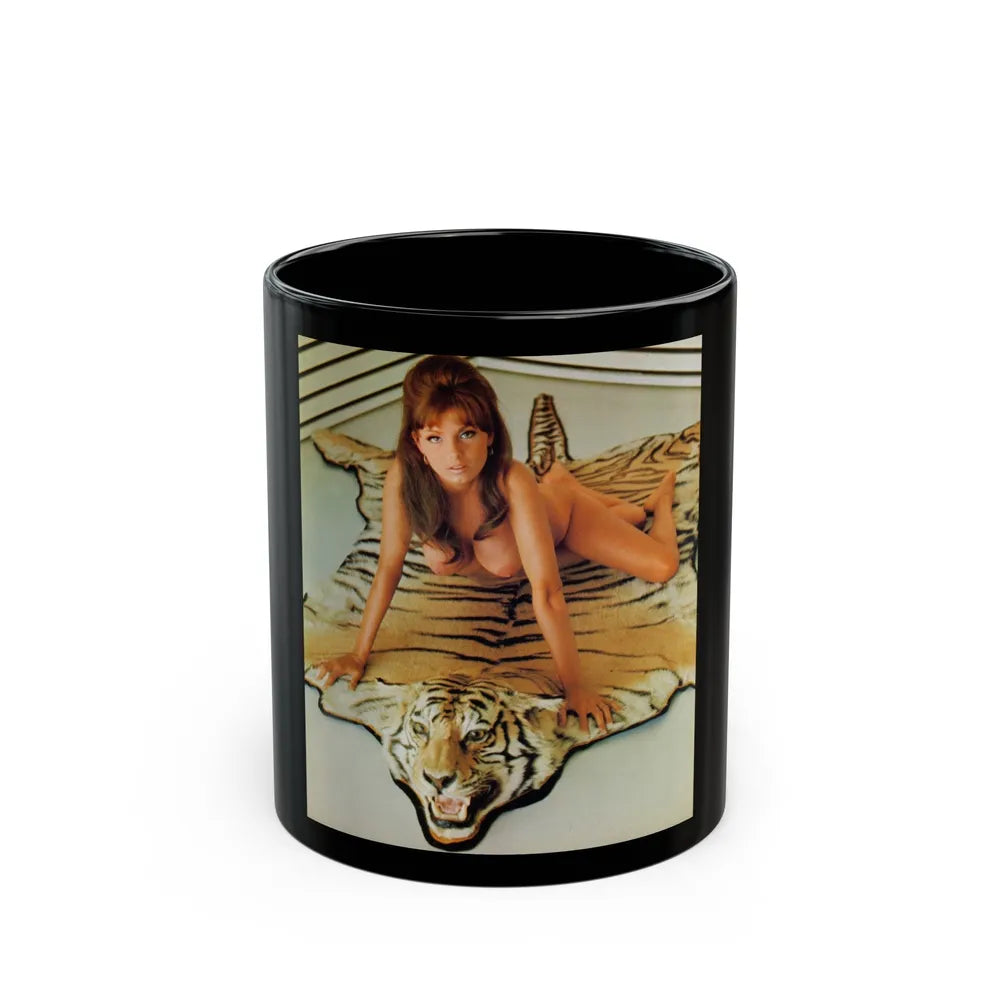 Victoria Vetri #139 (Vintage Female Icon) Black Coffee Mug-11oz-Go Mug Yourself