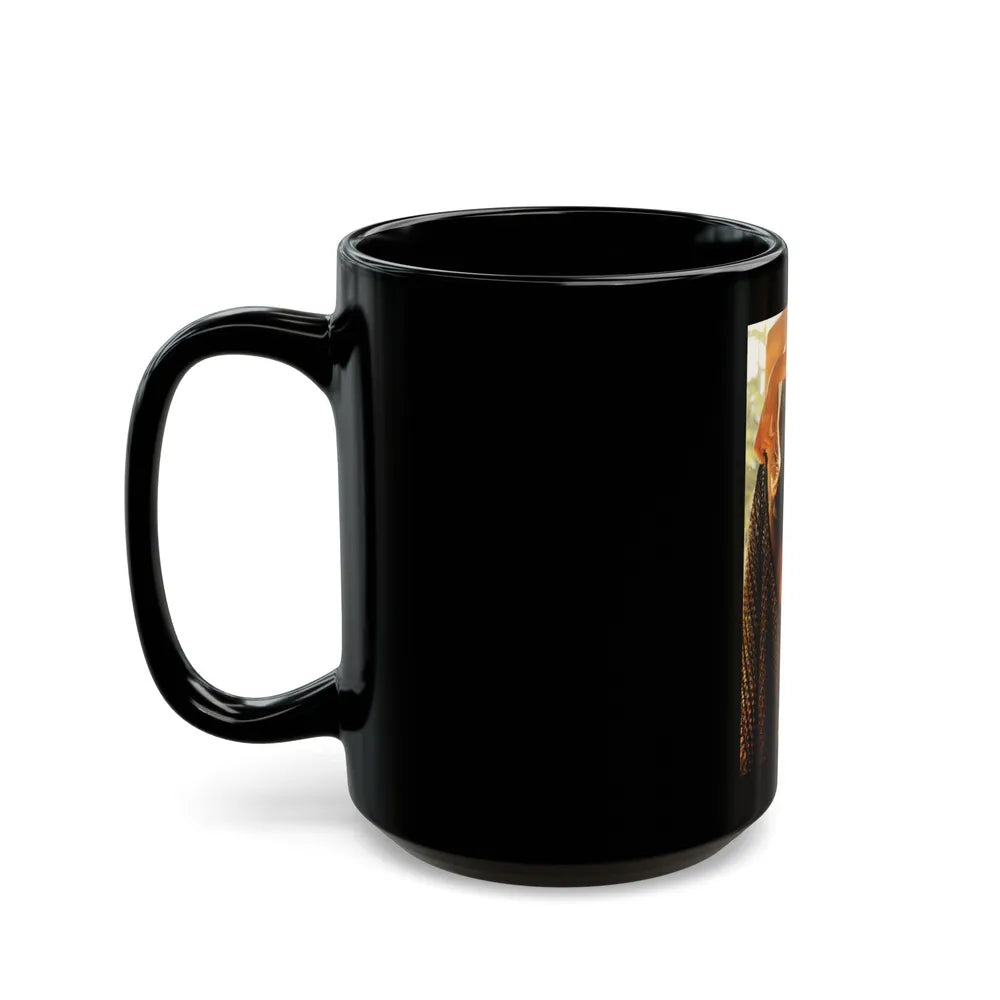 Victoria Vetri #140 (Vintage Female Icon) Black Coffee Mug-Go Mug Yourself
