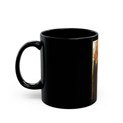 Victoria Vetri #140 (Vintage Female Icon) Black Coffee Mug-Go Mug Yourself