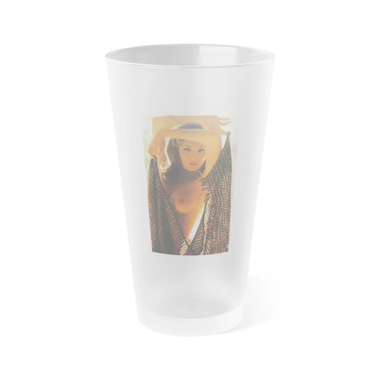 Victoria Vetri #140 (Vintage Female Icon) Frosted Pint Glass 16oz-16oz-Frosted-Go Mug Yourself