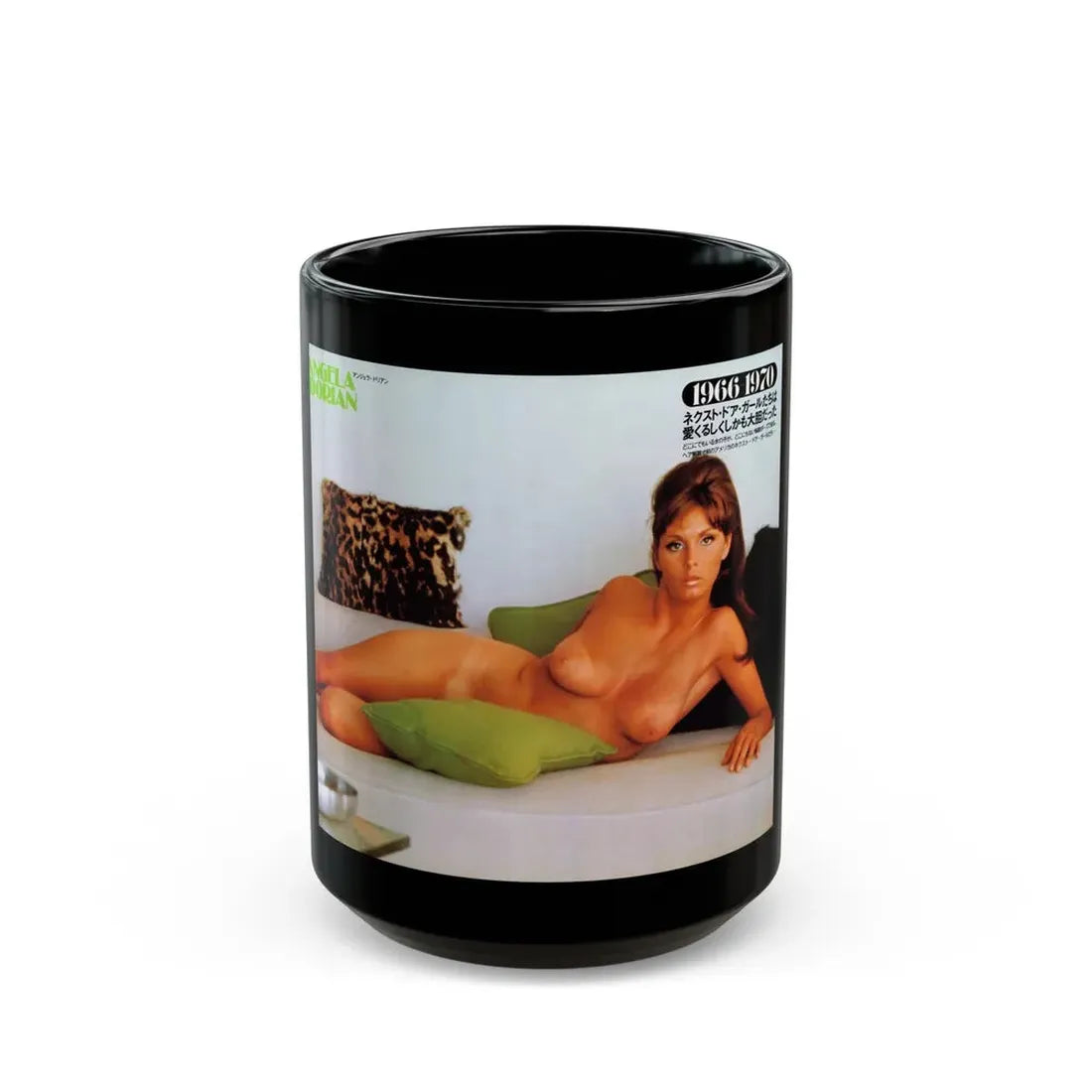 Victoria Vetri #141 (Vintage Female Icon) Black Coffee Mug 15oz - Go Mug Yourself