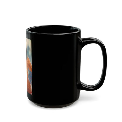 Victoria Vetri #143 (Vintage Female Icon) Black Coffee Mug-Go Mug Yourself