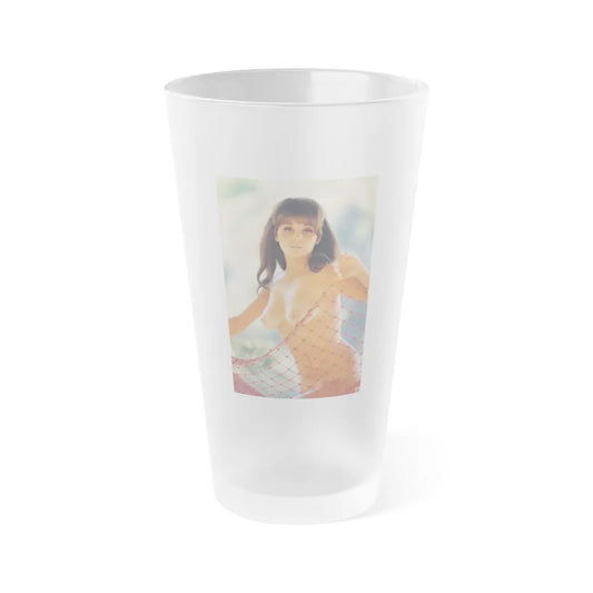 Victoria Vetri #143 (Vintage Female Icon) Frosted Pint Glass 16oz-16oz-Frosted-Go Mug Yourself