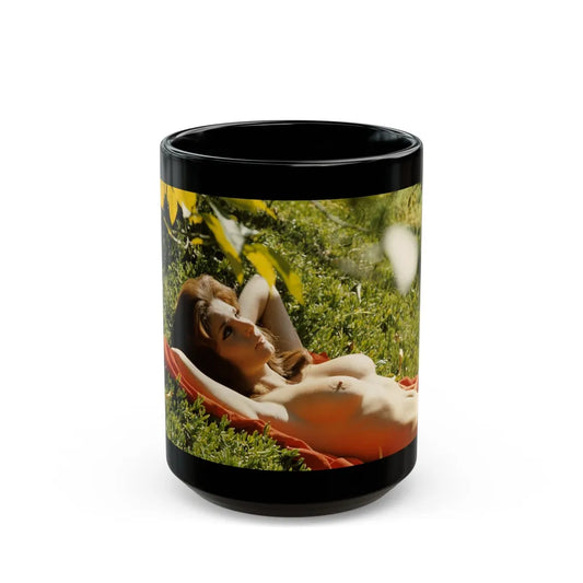 Victoria Vetri #144 (Vintage Female Icon) Black Coffee Mug-15oz-Go Mug Yourself