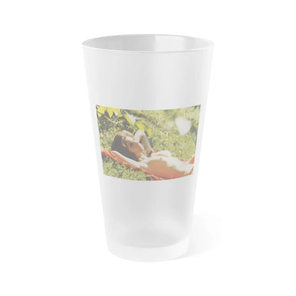 Victoria Vetri #144 (Vintage Female Icon) Frosted Pint Glass 16oz-16oz-Frosted-Go Mug Yourself