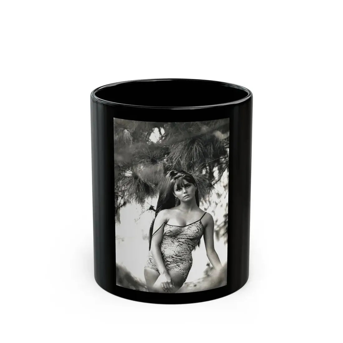 Victoria Vetri #145 (Vintage Female Icon) Black Coffee Mug 11oz - Go Mug Yourself