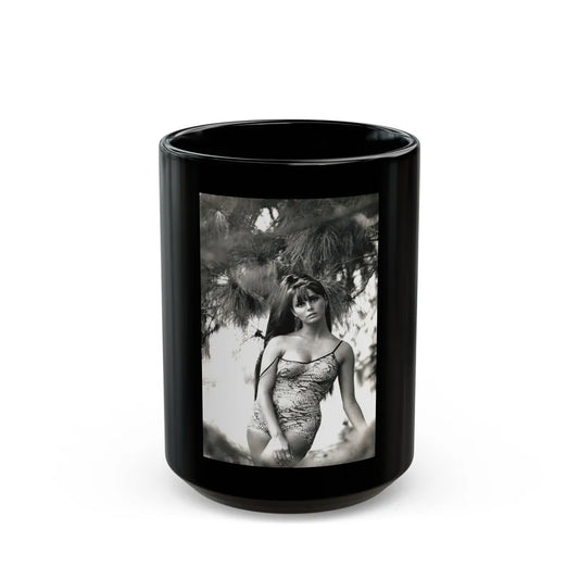 Victoria Vetri #145 (Vintage Female Icon) Black Coffee Mug-15oz-Go Mug Yourself