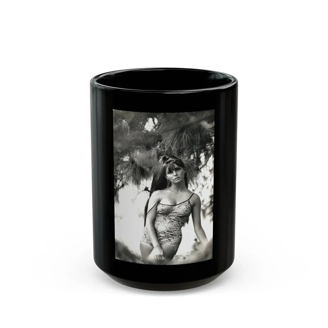 Victoria Vetri #145 (Vintage Female Icon) Black Coffee Mug 15oz - Go Mug Yourself