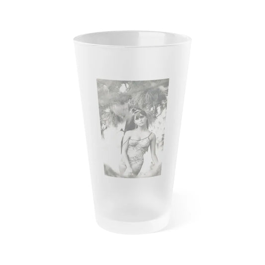 Victoria Vetri #145 (Vintage Female Icon) Frosted Pint Glass 16oz-16oz-Frosted-Go Mug Yourself
