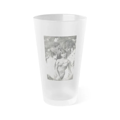 Victoria Vetri #145 (Vintage Female Icon) Frosted Pint Glass 16oz 16oz Frosted - Go Mug Yourself