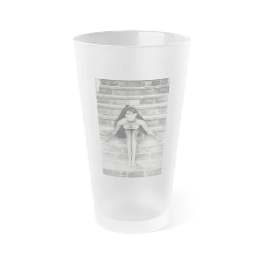 Victoria Vetri #146 (Vintage Female Icon) Frosted Pint Glass 16oz-16oz-Frosted-Go Mug Yourself