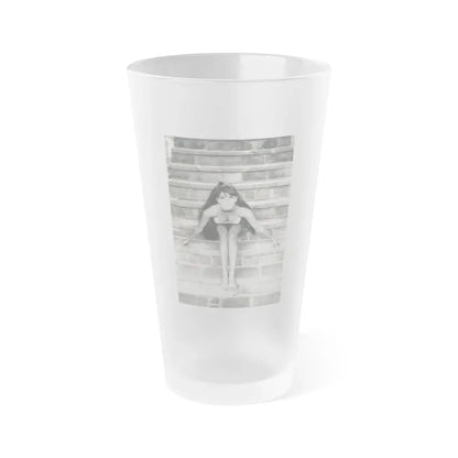 Victoria Vetri #146 (Vintage Female Icon) Frosted Pint Glass 16oz 16oz Frosted - Go Mug Yourself